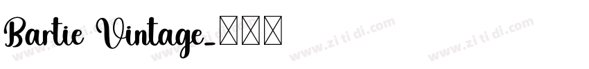 Bartie Vintage字体转换
